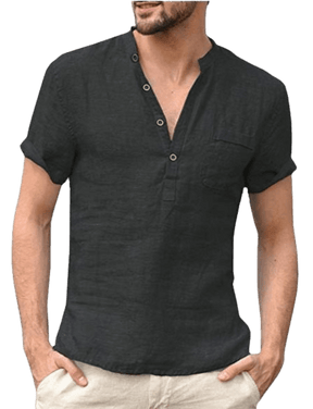 CAMISA MEN CASUAL COTTON LINEN