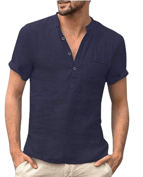 CAMISA MEN CASUAL COTTON LINEN