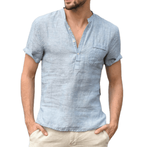 CAMISA MEN CASUAL COTTON LINEN