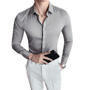 CAMISA MANGA LONGA SLIM FINO CORTE