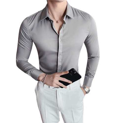 CAMISA MANGA LONGA SLIM FINO CORTE