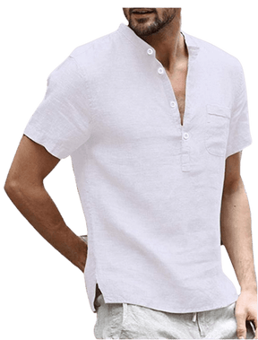 CAMISA MEN CASUAL COTTON LINEN