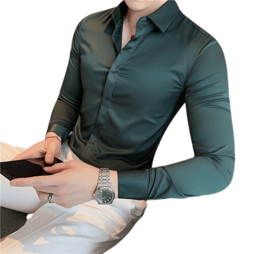 CAMISA MANGA LONGA SLIM FINO CORTE